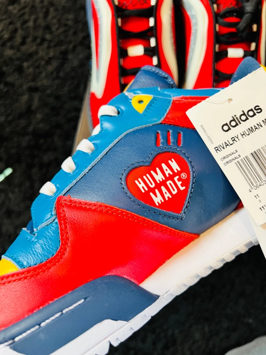 adidas Human Made x Rivalry Low Scarlet Aqua for Sale
