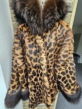 Vintage And Hair Animal Woman Coat Size 14 And Made In Italy