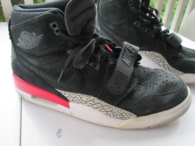 Nike Air Jordan Legacy 312 Mens Size 12 AV3922-060 Black leather Basketball  Shoe