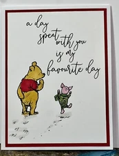 Stampin Up Card Kit Winnie The Pooh Piglet My Favorite Day