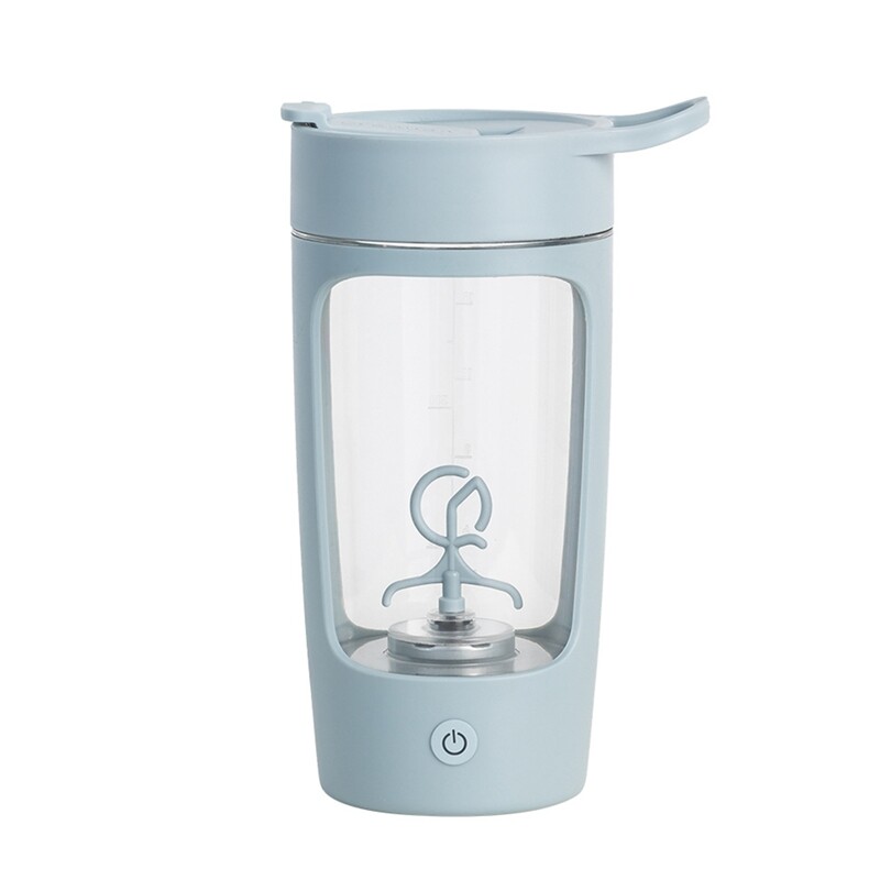 Tazza Miscelatrice Automatica USB 400 Ml - Vetro Borosilicato, Manico Legno - Per Caffè, Tè E Frullati - Foto 6