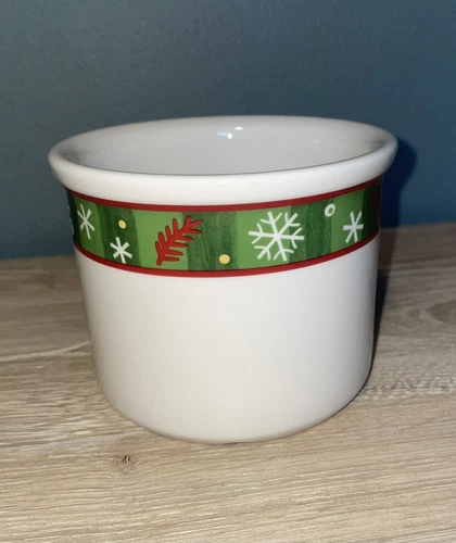 Longaberger Pottery Holiday One Pint Crock Christmas Dish