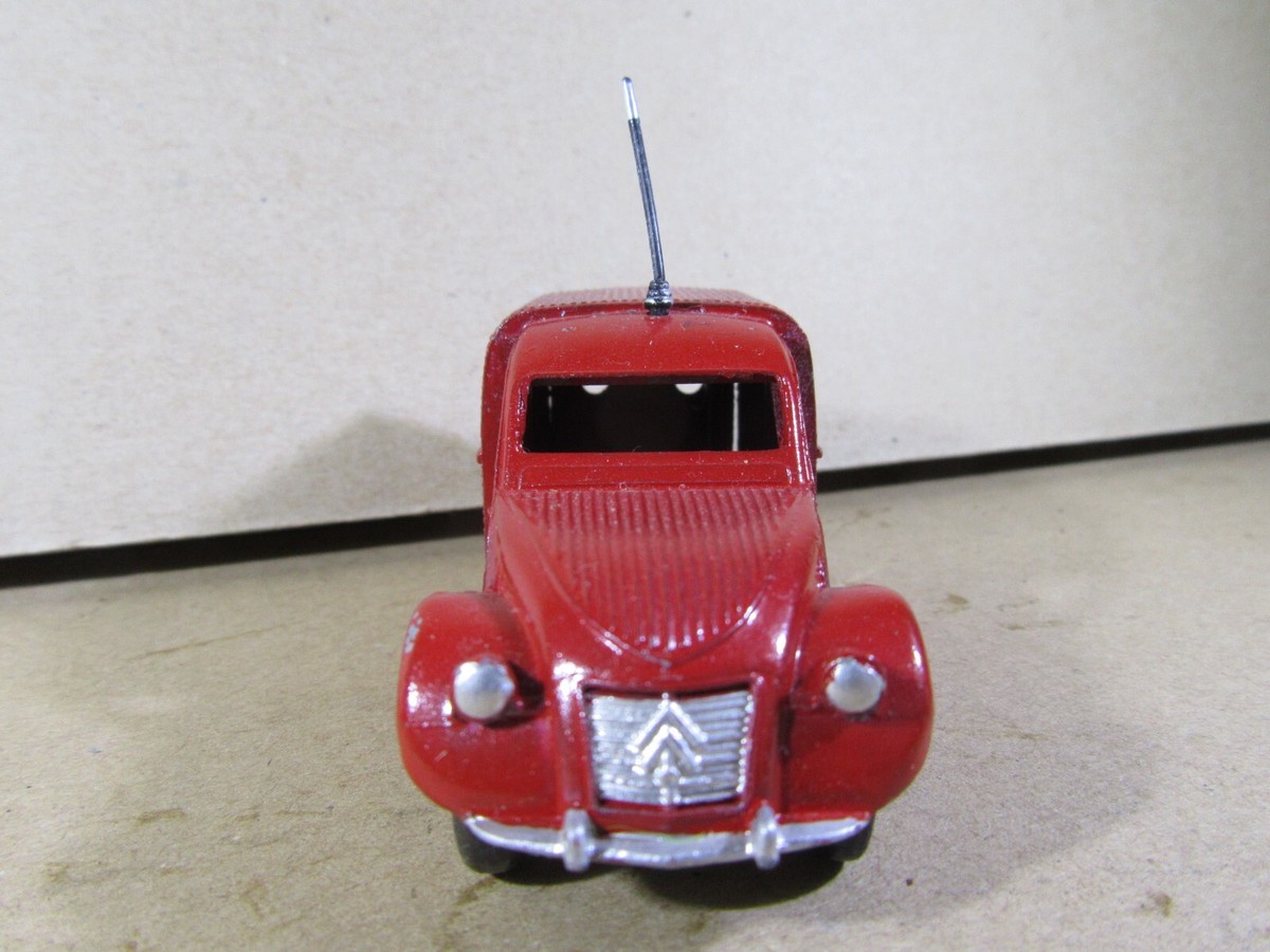 Dinky 25D Citroën 2CV Fourgon Incendie – Échelle 1:43 – Vintage 1959 – Repeint (pièces Manquantes)