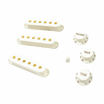 Fender Pure Vintage 60er Jahre Stratocaster Zubehör-Kit mit Pickup-Abdeckungen & -Knöpfen (V...