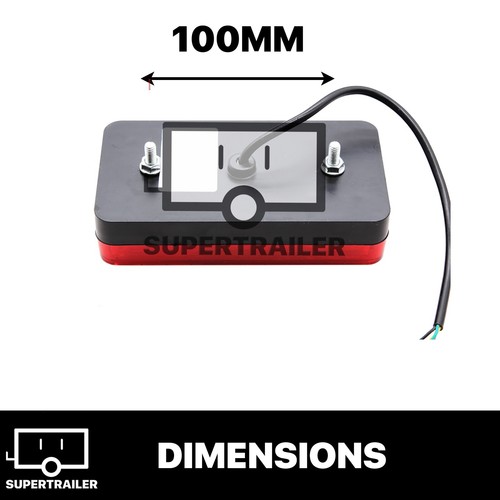 LED Trailer tail Light KIT PLUG 8m 5 CORE WIRE CARAVAN UTE 10-30V 7pin flat plug - Picture 4 of 12