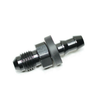 #ad 484104 BL Fragola 4 AN Male To 1 4quot; Hose Barb Straight Fitting Push Lock Black $11.10
