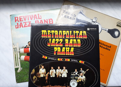 TRADITIONAL JAZZ STUDIO - METROPOLITAN JAZZ BAND- REVIVAL   3  LP World Jazz EX