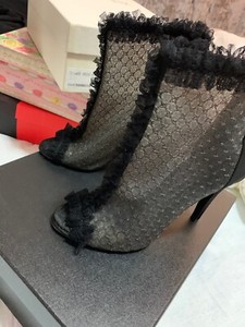 chanel peep toe booties