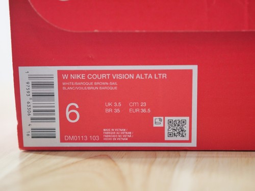Nuove scarpe Nike Court Vision Alta da donna - bianco/marrone barocco taglia 6 - Foto 2 di 13