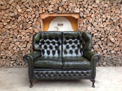 Divano Chesterfield Monk Posti Vintage Originale Inglese in