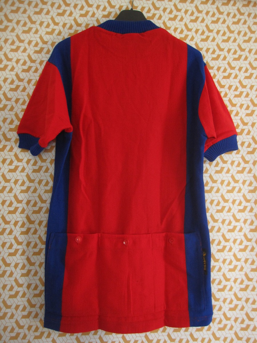 Maillot Cycliste La Gerbe D'or Rennes Bijouterie vintage Acrylique 70'S - L Maillot Cycliste La Gerbe D'or Rennes Bijouterie vintage Acrylique 70'S - L