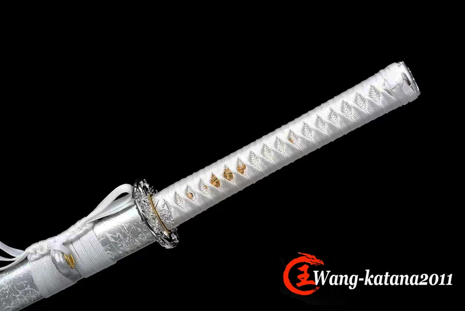 Elegante Espada Ninja Plateada Afilada T10 Arcilla Templada Japonés Samurai Ninjato Foto 3 de 4