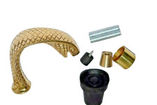 Handmade Brass Snake Head Handle for Wooden Walking Stick Cane Gift Only Handle