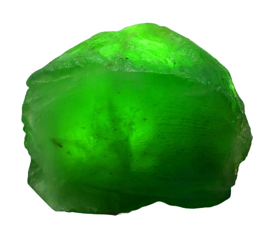 Muestra de fluorita colombiana verde natural de 421,70 quilates faceta áspera calidad AAA+ Foto 3 de 4