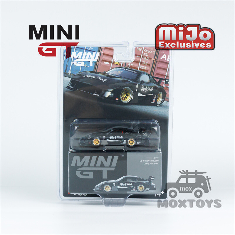 MINI GT 1:64 RX-7 LB-Super Silhouette Liberty Walk Black Model Car