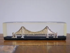 Vintage GOLDEN GATE BRIDGE Souvenir SAN FRANCISCO DESK MODEL Free Ship