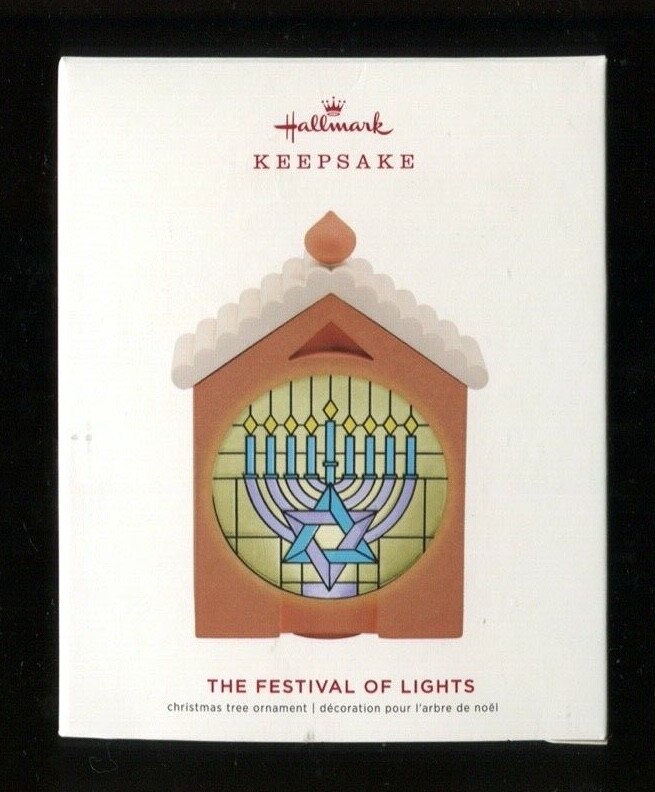 2019 Hallmark Ornament - FESTIVAL OF LIGHTS - Hanukkah - New in Box