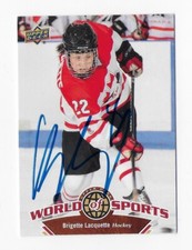 2010 UPPER DECK CANADA #172 BRIGETTE LACQUETTE AUTOGRAPHED SIGNED HOCKEY CARD RC