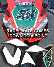 numberplate set fits aprilia 2009 2010 2011 2012 2013 2014 2015 2016 2017 rsv4