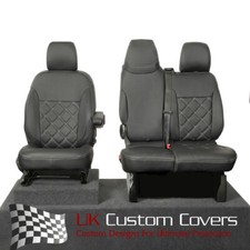 Vauxhall Opel Vivaro Sportive -2016 Bentley Leatherette Front Seat Covers 639