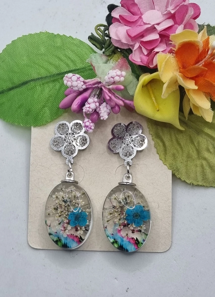 CIBIRICH Orecchini Pendenti In Resina Multicolore – Gioielli Artistici Per Donna, Leggeri, Con Panno E Scatola Regalo - 4