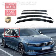 For VW Passat Sedan 12-18 JDM-Mugen Style Window Visor Rain Guard Deflector Kit