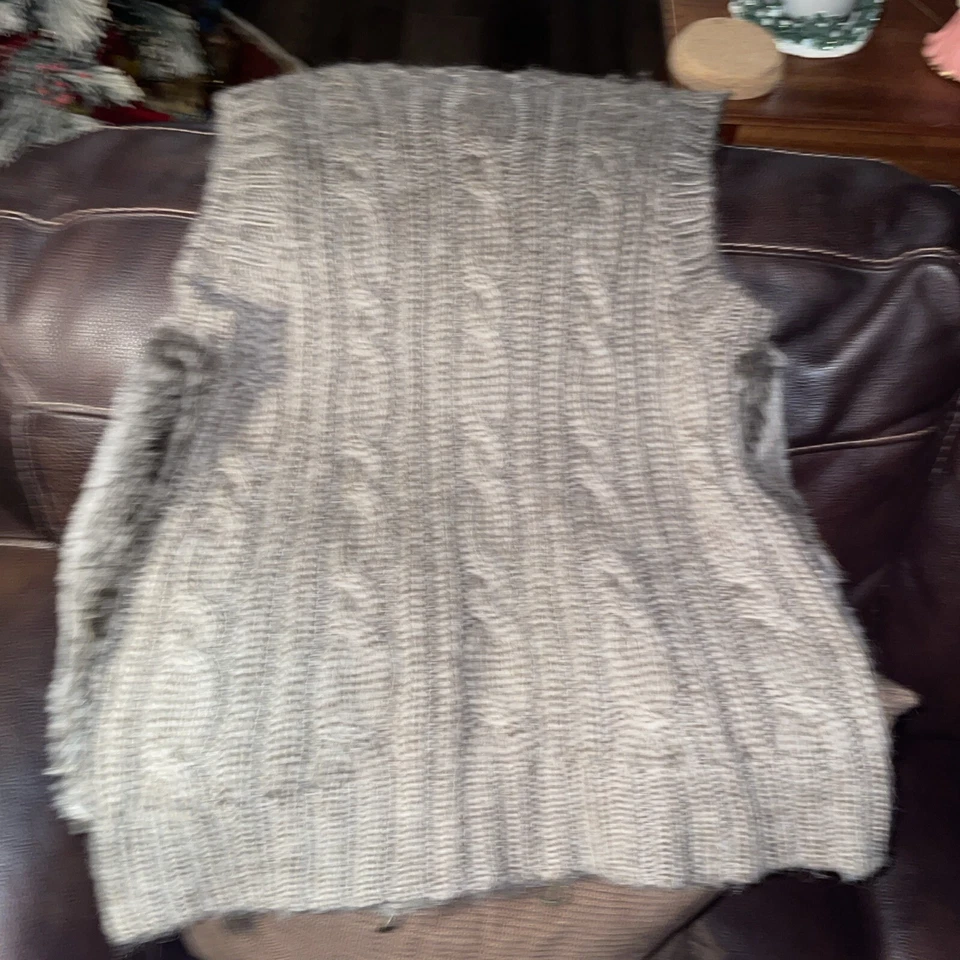 Chaleco Fenn Wright Manson Grueso Tejido Imitación Piel Bohemio Cremallera Talla Grande Foto 3 de 4