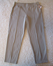 MONDETTA NWT Women's Beige Pintuck Straight Leg Pant CHOICE of Size: XL-XXL