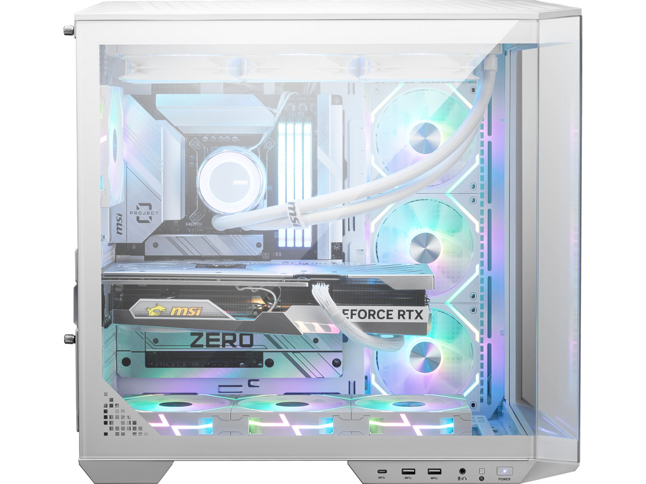 Корпус для компьютера MSI MAG PANO 100L PZ White Mid Tower