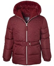 Kensie Girl MULBERRY Toddler  Little Girls Rose-Quilted Puffer Jacket, US 4