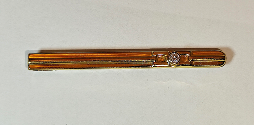 Krawatten-Nadel Klammer, Krawatten-Halter Schieber Gold 333/ooo - Picture 2 of 9