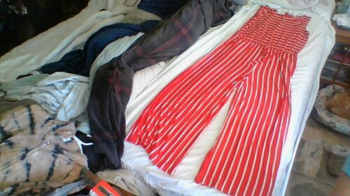 NWT Zenana Size 3X Uncle Sam Jumpsuit Red Striped Sleeveless Tie Back Elastic W