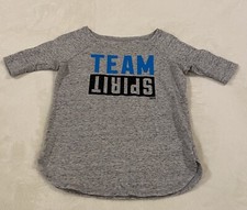GIRL'S JUSTICE GRAY SHIRT SIZE 7 CHEER TEAM SPIRIT