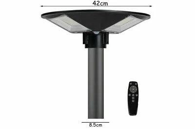 C4S Faro led solare sensore movimento 150w luce fredda lampione giardino telecomando