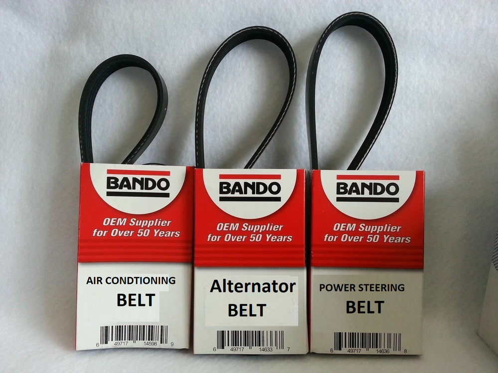 Toyota Tacoma 2.7L L4 Drive Belt Kit with A/C Power Steering Alternator Bando Set  