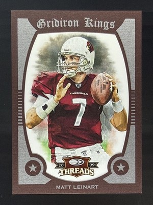 Matt Leinart 7/100 Red Framed Jersey Number Match 2009 Donruss Threads