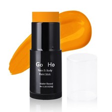 Go Ho Orange Face Paint Stick,Water Based Washable Face Body Paint Stick,Non-tox