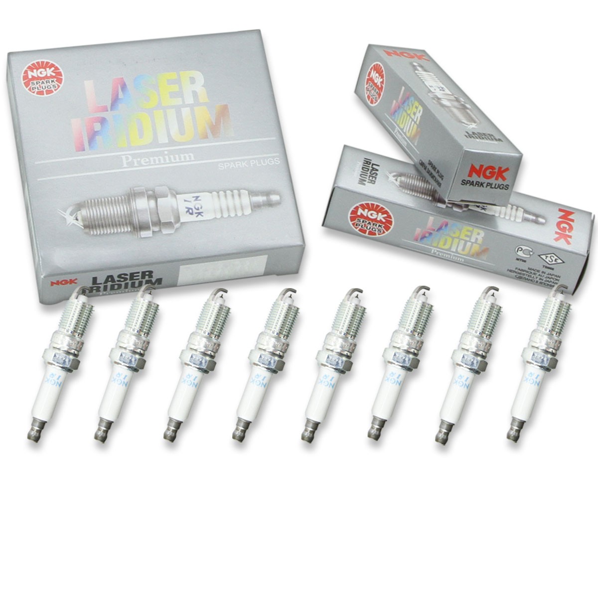 8 pcs NGK Laser Iridium Spark Plugs for 1993-2013 Chevrolet Corvette 6.0L an