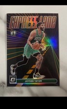 2023-24 Panini Donruss Optic Jayson Tatum Express Lane Black Velocity Prizm /39