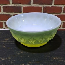 Fire-King Anchor Hocking Green Yellow Diamond...