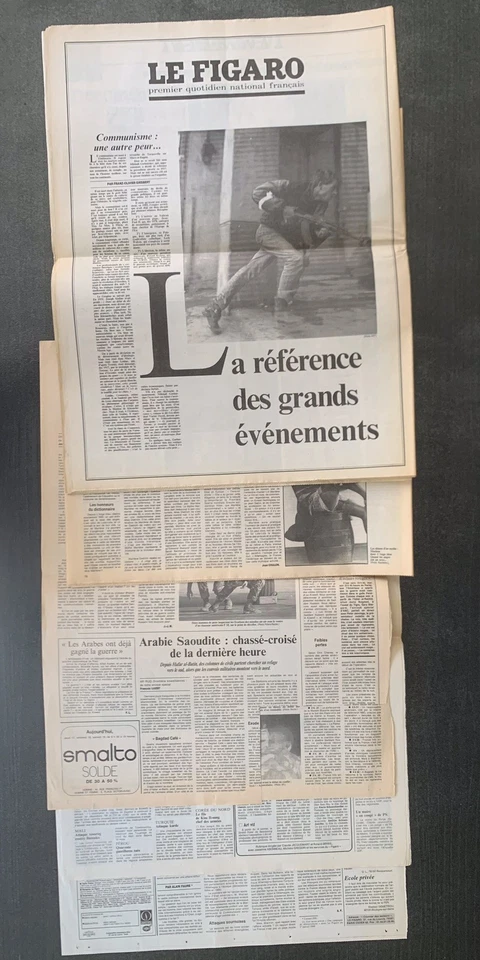 Lot 5 Journaux Le Figaro … - Années 90 - Collection - Photo 4/4