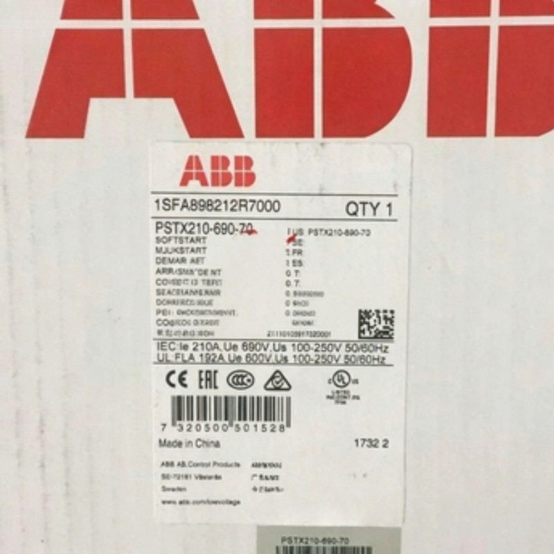1PCS New ABB PSTX210-690-70 Soft Starter 1SFA898212R7000 Fast delivery