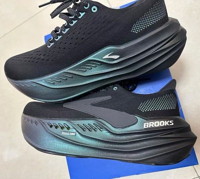 Max Comfort Brooks Glycerin Max 'Aurora Black' Running Sneakers Mens