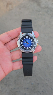 Casio MTD-140-2AVDF Diver Style Blue Dial 100M Water Resistant