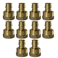 10 Pack  XFITTING 1/2" Pex A x 1/2" Female NPT Expansion Adapter, F1960