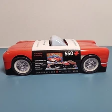 New Eurographics 1965 Corvette Sting Ray Cruising 550 pc Puzzle Collectible Tin