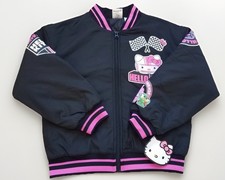 Hello kitty and friends Girls bomber jacket Small S 6 black pink tokyo speed NWT