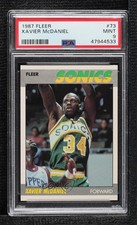 1987-88 Fleer Xavier McDaniel #73 PSA 9 MINT 10fh