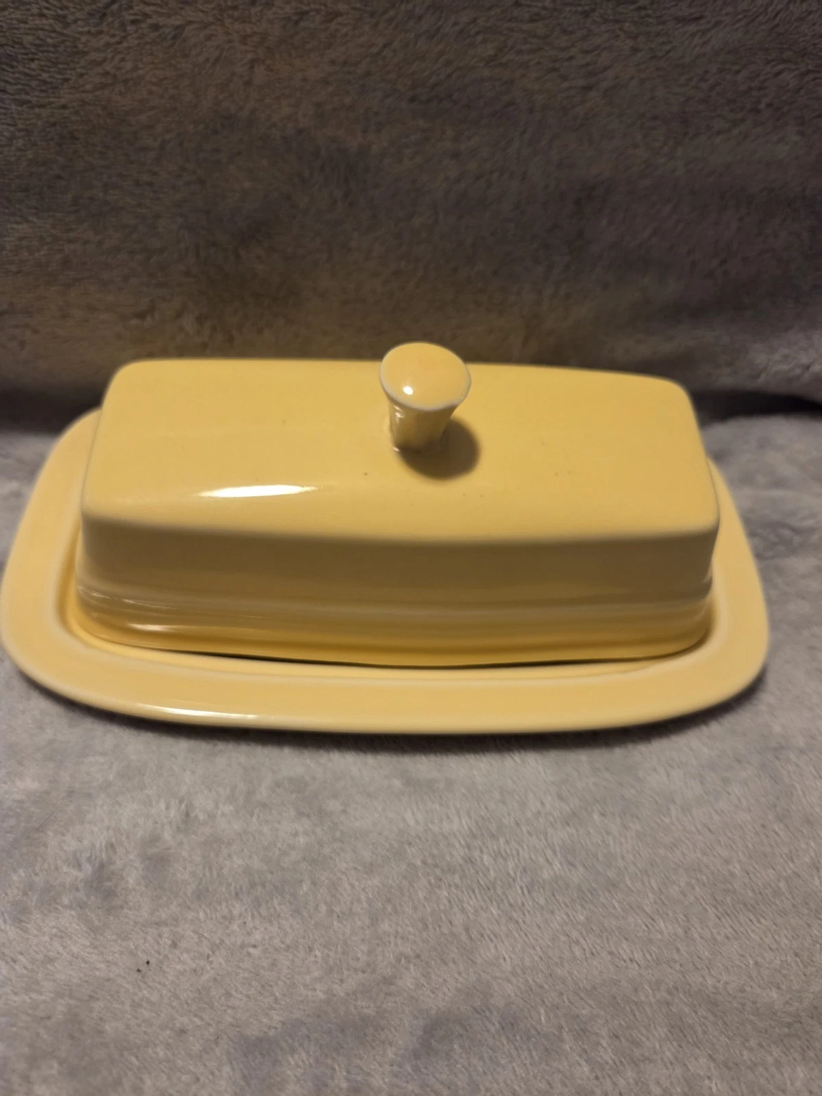 Vintage Fiestaware Butter Dish Sunflower Yellow