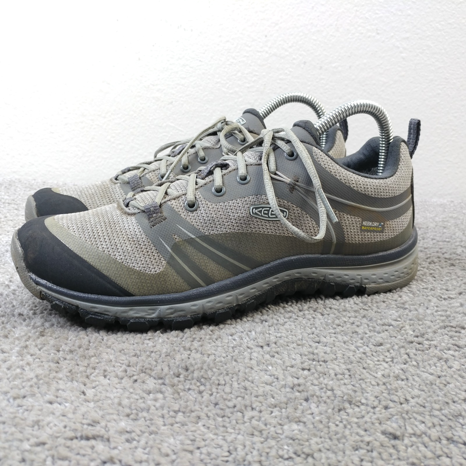 Scarpe da trekking Keen Terradora II donna taglia 8 impermeabili grigie sneakers sportive